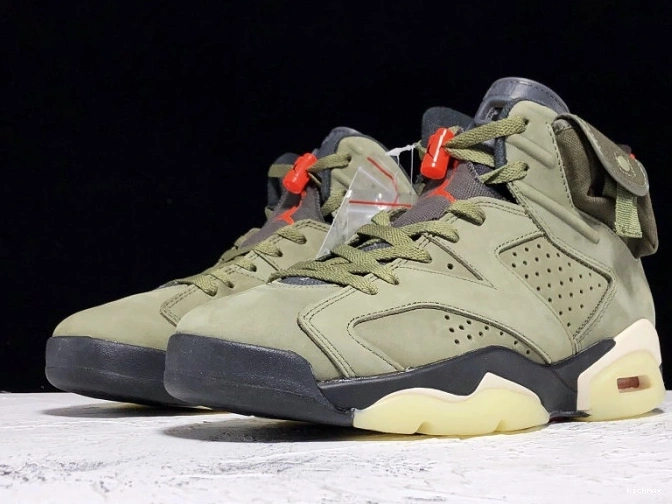 Cheap Jordan CN1084-200 6 Travis Scott Air x Olive Medium 0815